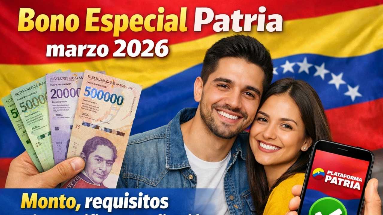 Bono Especial Patria marzo 2026: monto, requisitos y cómo verificar acreditación en la plataforma