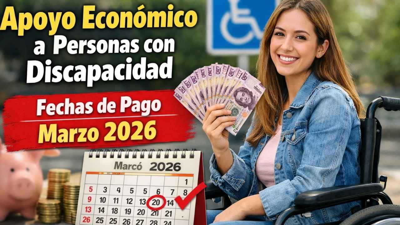 Apoyo económico a personas con discapacidad: fechas de pago marzo 2026 y pasos para registrarse