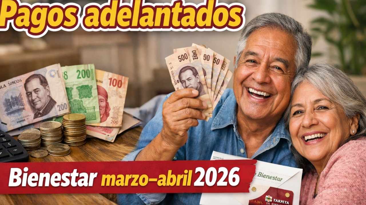 Pagos adelantados Bienestar marzo–abril 2026: revisa tu letra y día exacto de depósito