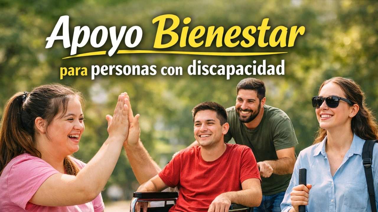 Apoyo Bienestar para personas con discapacidad: $6,400 confirmados en abril 2026, guía de inscripción y cobro