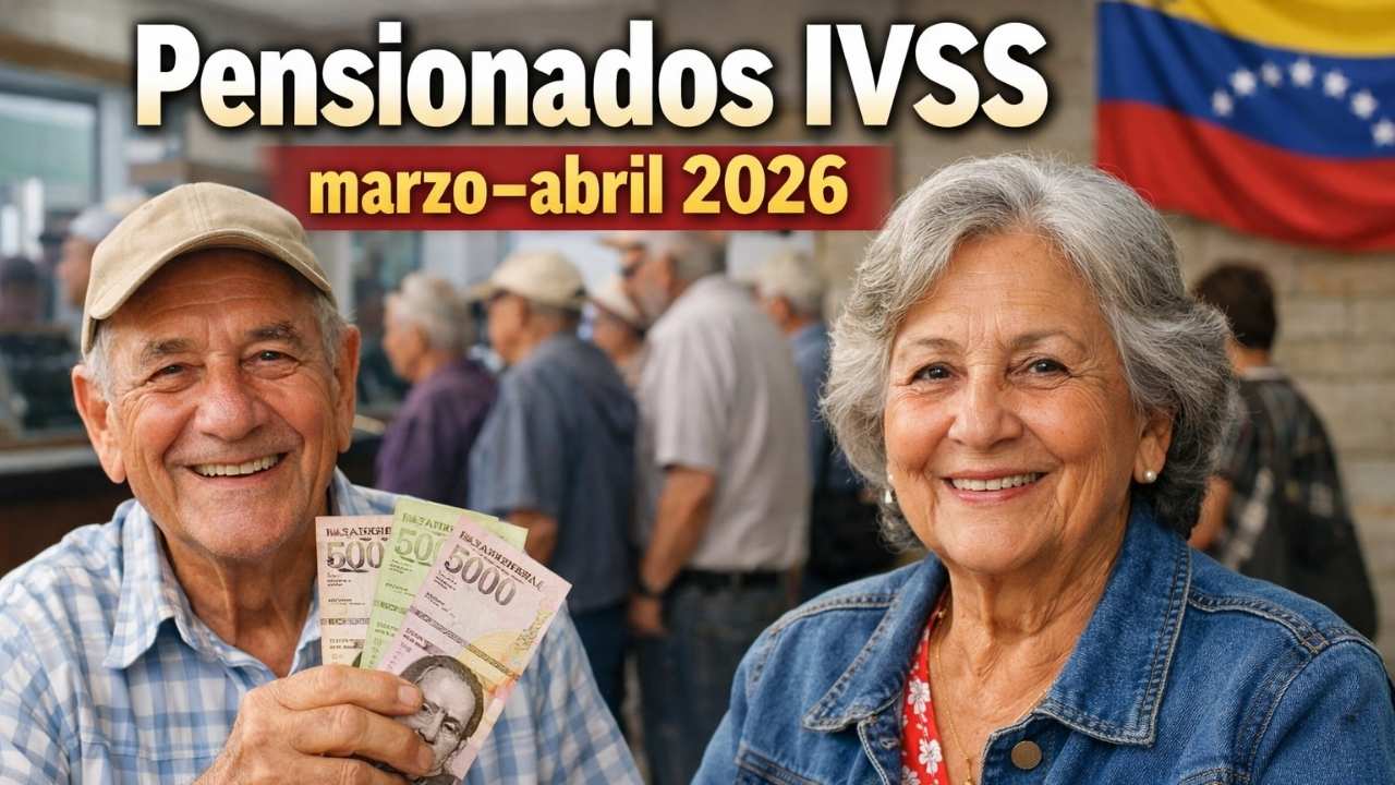 Pensionados IVSS marzo–abril 2026: pago mensual confirmado y bonos complementarios, consulta cómo validar tu depósito