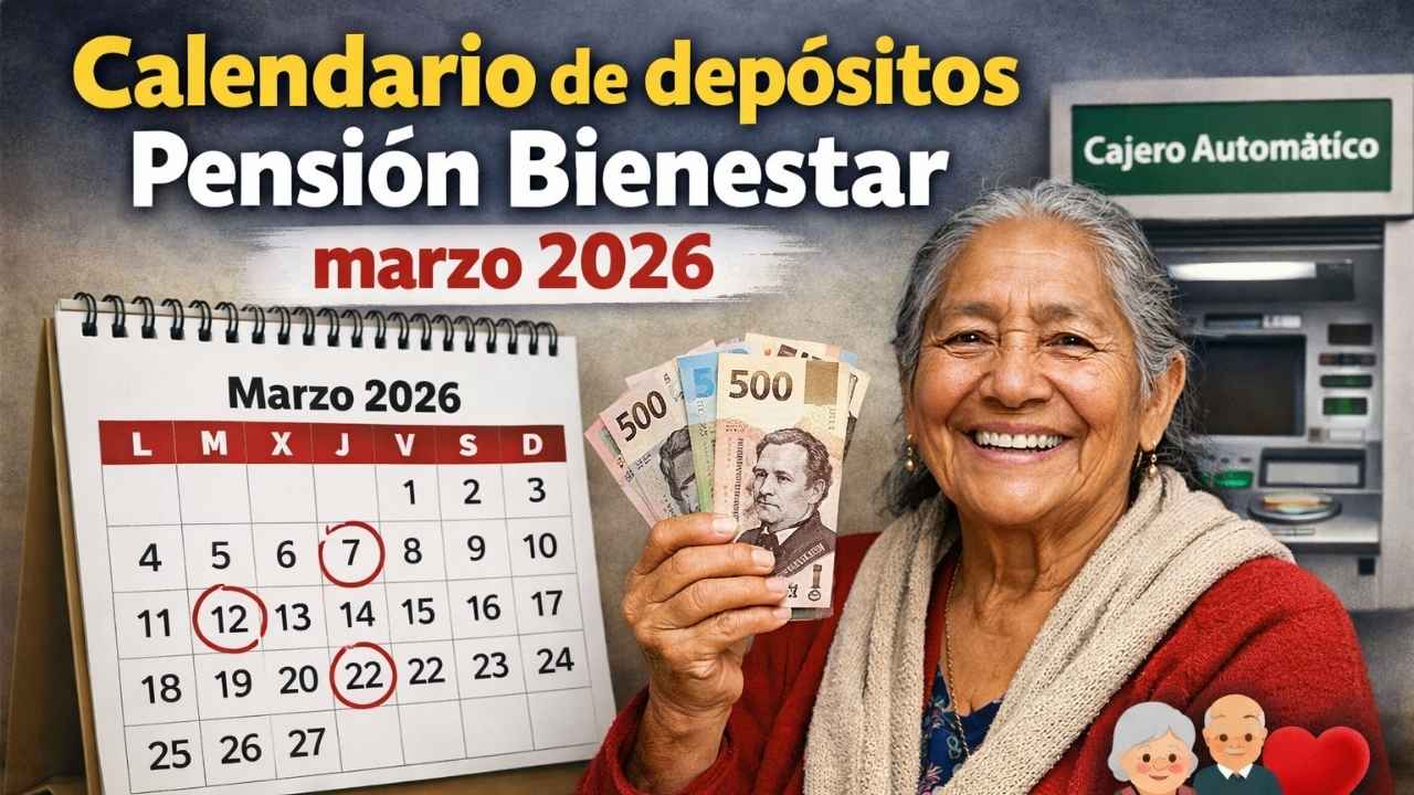Calendario de depósitos Pensión Bienestar marzo 2026: consulta tu CURP y pasos para cobrar sin problemas