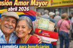 Pensión Amor Mayor abril 2026: guía completa para beneficiarios en Venezuela