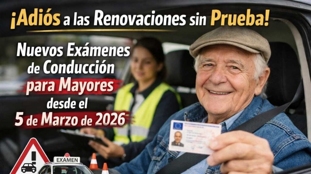 Adiós a las Renovaciones sin Prueba: Nuevos Exámenes de Conducción para Mayores desde el 5 de Marzo de 2026
