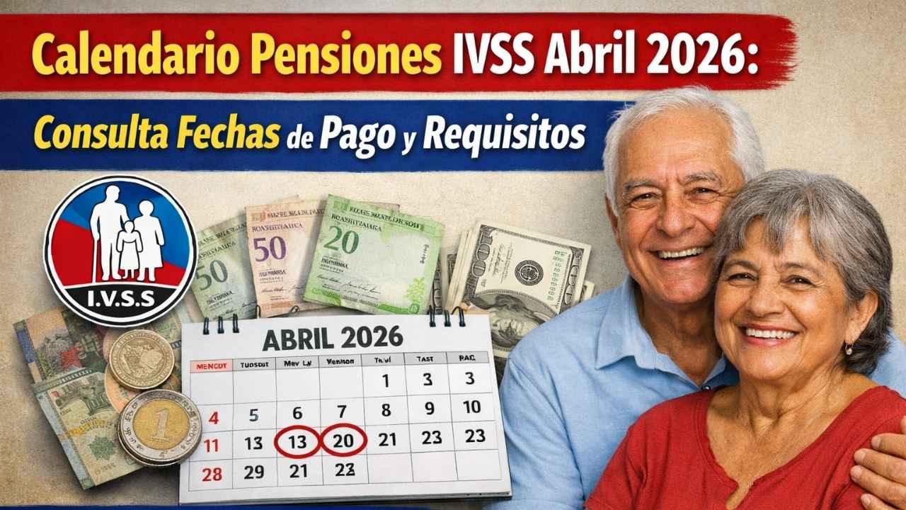 Calendario pensiones IVSS abril 2026: consulta fechas de pago y requisitos para adultos mayores