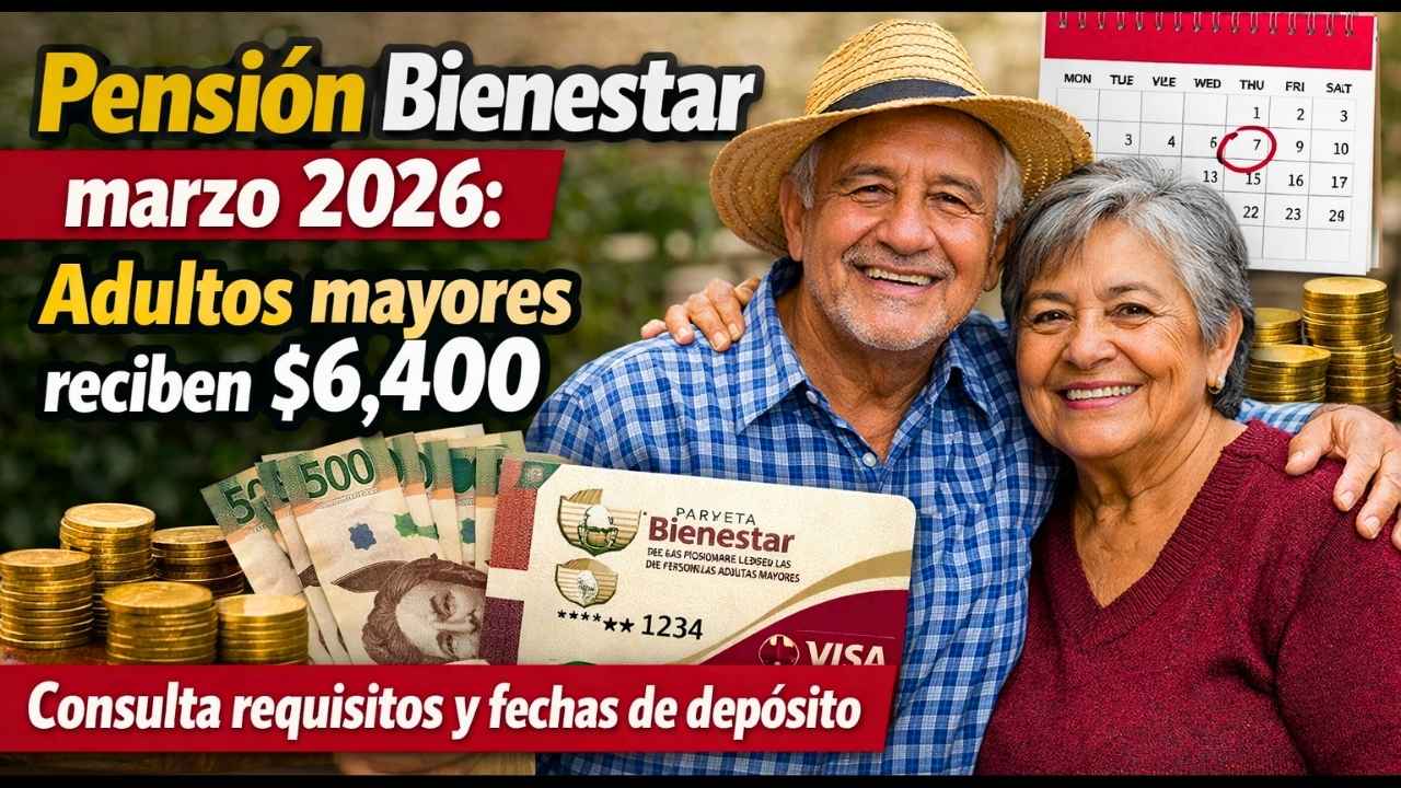 Pensión Bienestar marzo 2026: adultos mayores reciben $6,400, consulta requisitos y fechas de depósito
