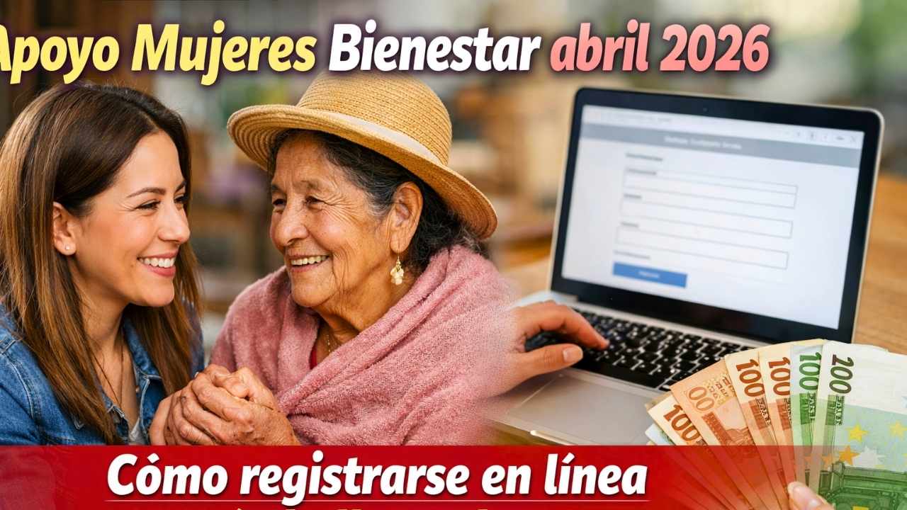 Apoyo Mujeres Bienestar abril 2026: cómo registrarse en línea y cuándo llega el pago