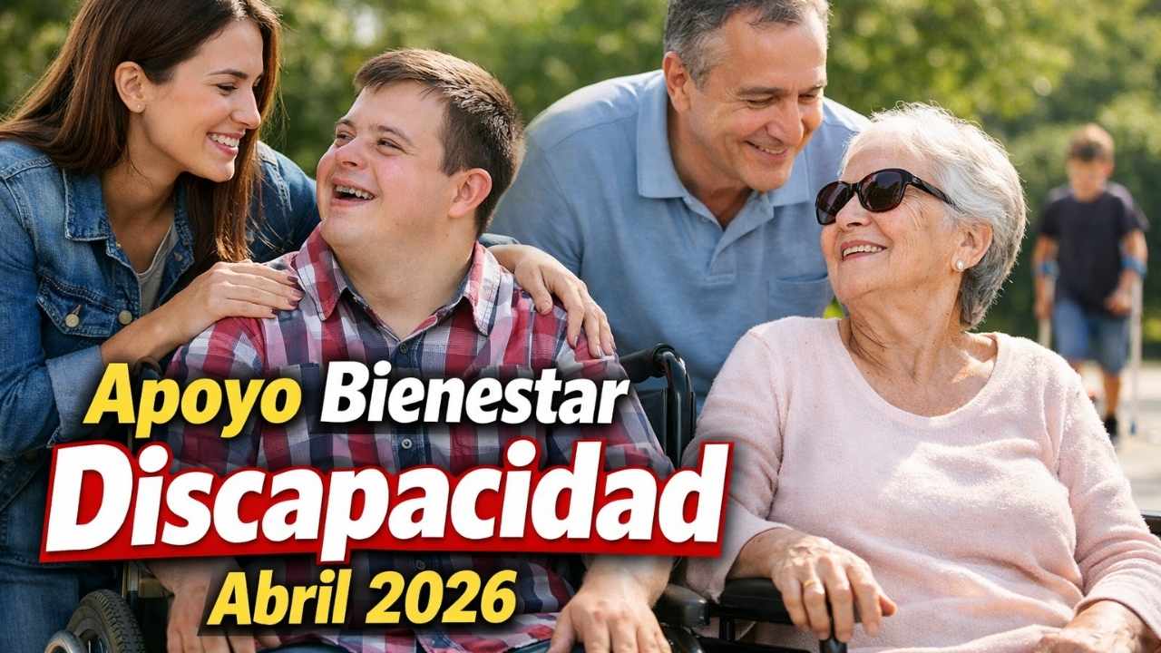 Apoyo Bienestar discapacidad abril 2026: $6,400 confirmados, quiénes son elegibles y cómo registrarse en línea